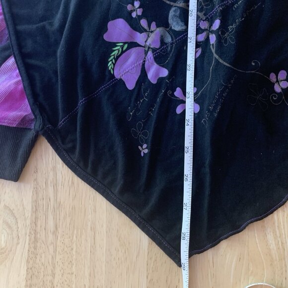 VTG Y2K Tank Top Babydoll Medium Fairy Grunge Whimsigoth Mini Dress Floral Forla - Picture 8 of 16